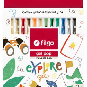 BOLIGRAFO ROLLER FILGO GEL POP EXPLORE  X12U (GP-E12-XPLRE)
