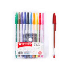 BOLIGRAFO SURTIDO SKYCOLOR C/ESTUCHE X10U (JJ20152A)