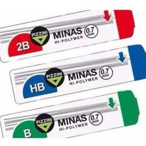 MINA PIZZINI 0.7MM 2B-B-HB X 12U. C/U. (S73002B/S7300B/S7300HB)
