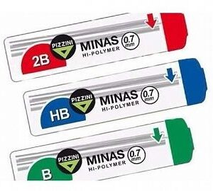 MINA PIZZINI 0.9MM 2B-B-HB X12U C/U (S93002B/S9300B/S9300HB)