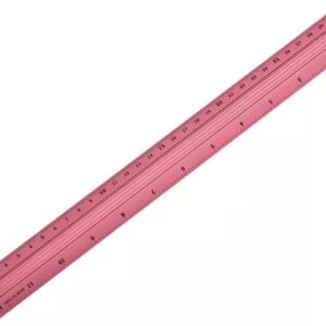 REGLA DE ALUMINIO IBICO 30CM ROSA (770101)