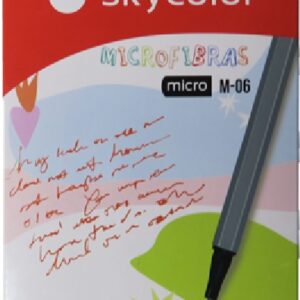 MICROFIBRA SKYCOLOR MICRO M-06 0.4MM NEGRO X12U. (JJ201359A)