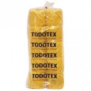HILO TODOTEX ALGODÓN AMARILLO N° 05 10 OVILLOS DE 60 MTS (35)