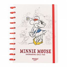 CUADERNO MOOVING LOOPS MINNIE CARTA X 80 HJS RAYADO (1711131)