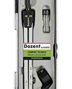 COMPAS TECNICO DOZENT METALICO C/ADAPTADOR + MINA (19200)
