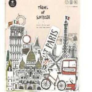 STICKER IBICRAFT JUMBO TRAVEL X28 PIEZAS (65272)