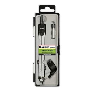 COMPAS TECNICO DOZENT METALICO C/ADAPTADOR + MINA (19201)