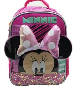 MOCHILA CRESKO DISNEY JUNIOR MINNIE C/MOÑO 12" ESPALDA (KM083)