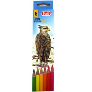 LAPIZ COLOR TRABI FLUO X6U. LARGOS (TR65790)
