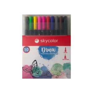 MARCADORES SKYCOLOR DRAW DOBLE PUNTA X10U (JJ205826-10)