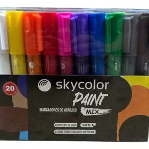 MARCADORES SKYCOLOR ACRILICOS PAINT MIX X20U (JJ205623-MIX)