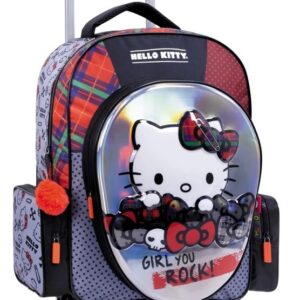 MOCHILA WABRO HELLO KITTY ROCK TERMOFORMADA C/R 14" (74314)