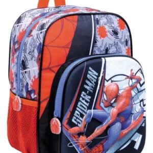 MOCHILA WABRO SPIDERMAN GRAY TERMOFORMADA ESPALDA 12" (38220)