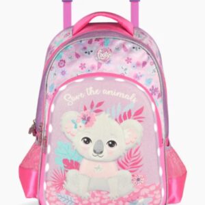 MOCHILA FOOTY KOALA C/LUZ LED C/CARRO 18" (F2301)