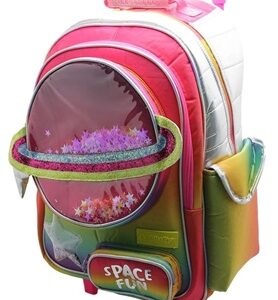 MOCHILA CRESKO SPACE FUN 18" C/CARRO (CK804)