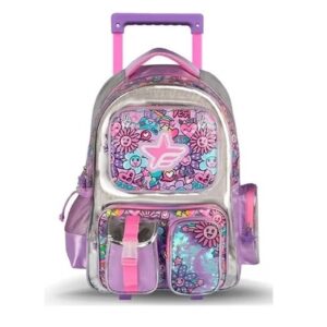 MOCHILA FOOTY FLOWER C/CARRO 18" (F2181)