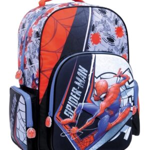 MOCHILA WABRO SPIDERMAN GRAY TERMOFORMADA ESPALDA 18" (38222)