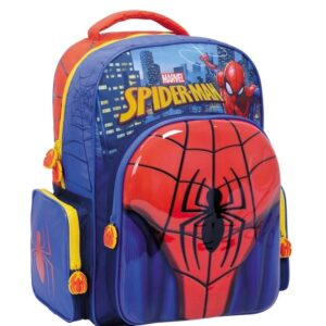 MOCHILA WABRO SPIDERMAN ESCUDO TERMOFORMADA ESPALDA 16" (38226)