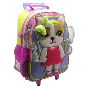 MOCHILA CRESKO SIMONES MARIPOSA C/CARRO 18" (SI919)