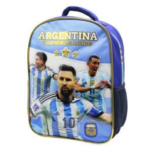 MOCHILA CRESKO "ARGENTINA CAMPEON DEL MUNDO" C/PASTO 12" ESPALDA (AF001)
