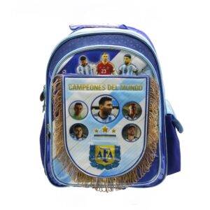 MOCHILA CRESKO "ARGENTINA CAMPEON DEL MUNDO C/BANDERIN" ESPALDA 16" (AF011)