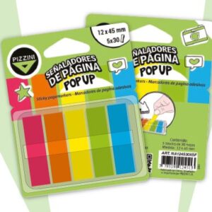 SEÑALADORES PIZZINI BANDERITA FLUO 5 X 30 HJS (NA124530X5F)