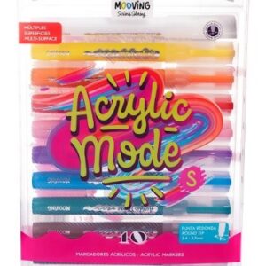 MARCADORES MOOVING COLORING ACRILICOS X10U  (3022110)