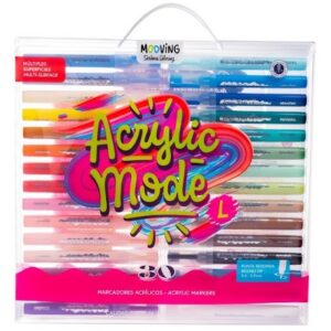 MARCADORES MOOVING COLORING ACRILICOS X30U (3022130)