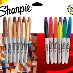 MARCADORES SHARPIE FINO PERMANENTE  SURTIDO/TONOS PIEL X24U (2195180)