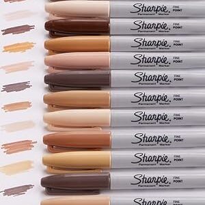 MARCADORES SHARPIE FINO PERMANENTE  TONOS PIEL X5U (2195179)