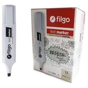 RESALTADOR FILGO TEXT MARKER PASTEL X12U C/U V/COLORES (TXM-C12-317/312)
