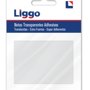 NOTAS ADHESIVAS LIGGO TRANSPARENTES 50X70 50H. (440-0706)