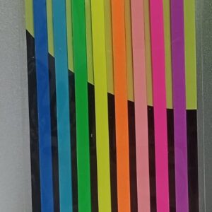 RESALTADOR DE PAGINA PIZZINI ADHESIVO TRANSPARENTE FLUO (NA513520X8F)