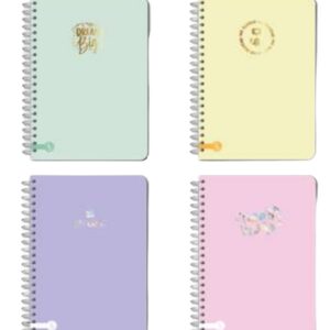 CUADERNO REYSA LINEA PASTEL 15X21 SEMI FLEX 80H C/ESP (1084)
