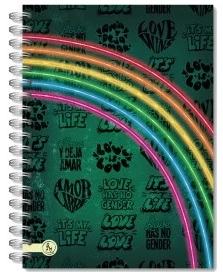 LIBRETA REYSA LINEA HUMAN ESPIRALADA 15X21CM T/DURA 80H 70GRS (1375)