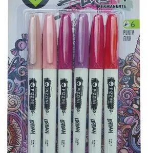 MARCADOR PIZZINI PUNTA FINA "EMPALAGOSO" (1600CS1X6)