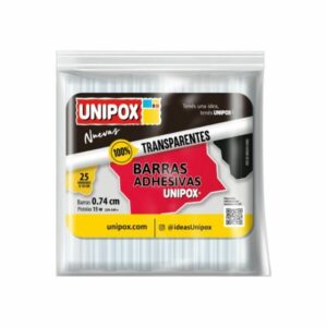 BARRA DE SILICONA ADHESIVA UNIPOX CORTA X25U 0.74CM.