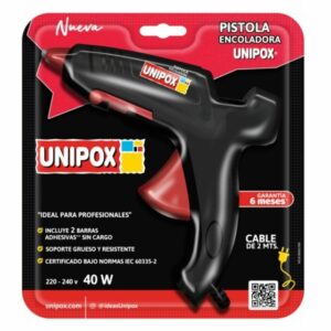 PISTOLA DE SILICONA ENCOLADORA UNIPOX 220-240V 40W.