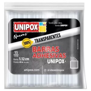 BARRA DE SILICONA ADHESIVA UNIPOX CORTA X15U 1.12CM.
