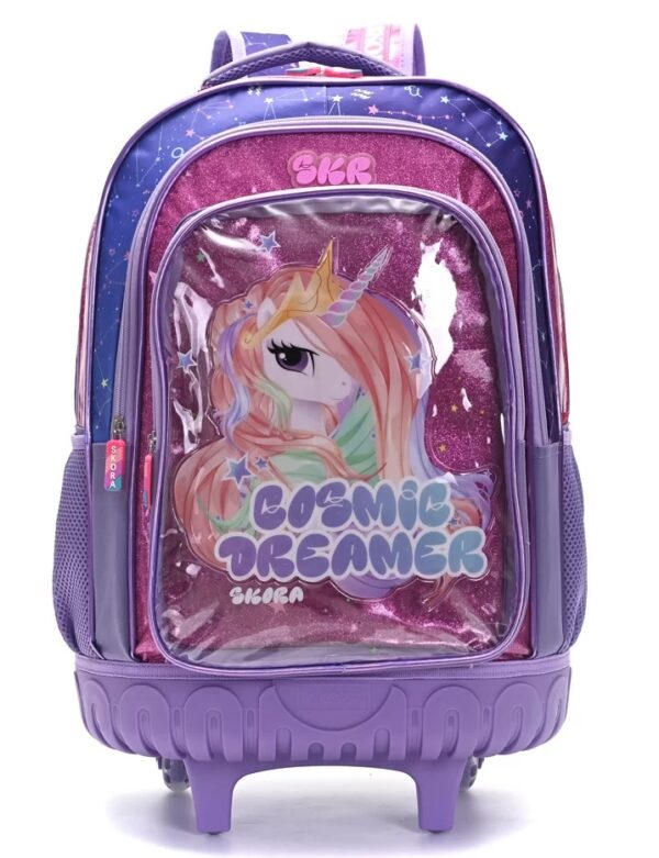 MOCHILA MODAX COSMIC DREAMER GLITTER C/CARRO 18" (35363)