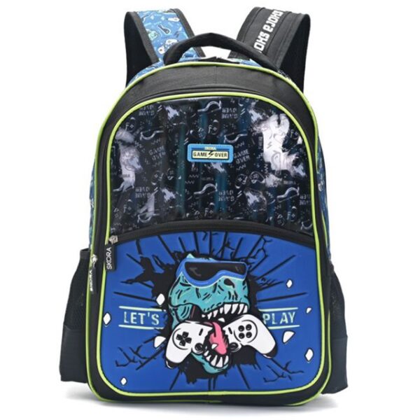 MOCHILA MODAX LETS PLAY DINO GAMER ESPALDA 18" (35415)