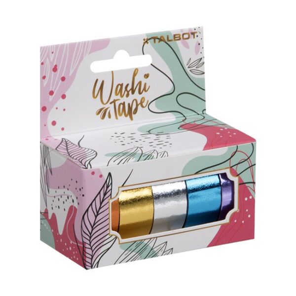CINTA TALBOT WASHI TAPE 1.5 3MTS. HANG TAG X3 HOLOGRAFICA (4800)
