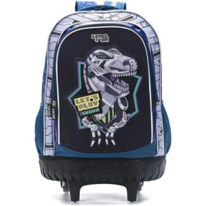 MOCHILA MODAX LETS PLAY DINO TRUCKS C/CARRO 18" (35395)