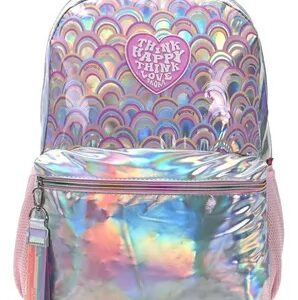 MOCHILA MODAX THINK HAPPY PRINTS RAINBOWS C/CARRO 18" (35353)