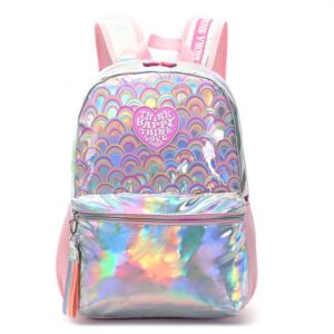 MOCHILA MODAX PRINTS RAINBOWS HOLOGRAMA ESPALDA 18" (35352)
