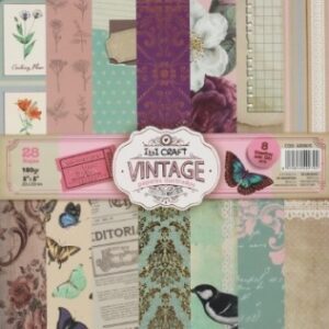 PAPEL P/SCRAP IBI CRAFT VINTAGE 20X20 180GR 28HJS (600835)
