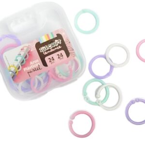 AROS PLASTICOS IBI CRAFT PASTEL 24MM X24 PIEZAS (120207)