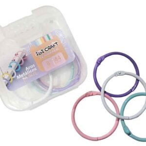 AROS METALICO IBI CRAFT PASTEL 44MM X8 PIEZAS (120208)