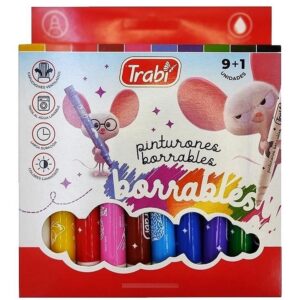 PINTURONES TRABI BORRABLES 9+1 SURTIDOS.