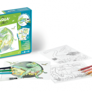 KIT MAPED PARA COLOREAR AQUA ART DINO X14 PIEZAS (907058)